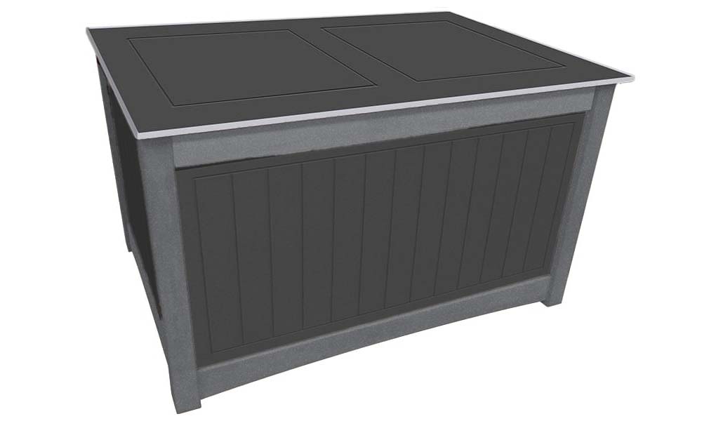 easycare hunter storage chest with gray frame