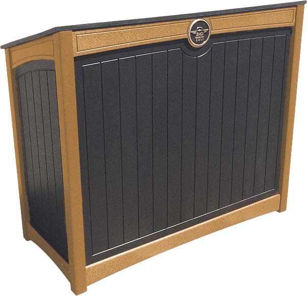 easycare emerald podium and hosting station with cedar frame
