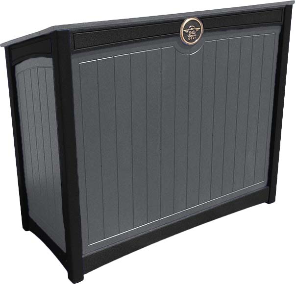 easycare emerald podium and hosting station with gray panels