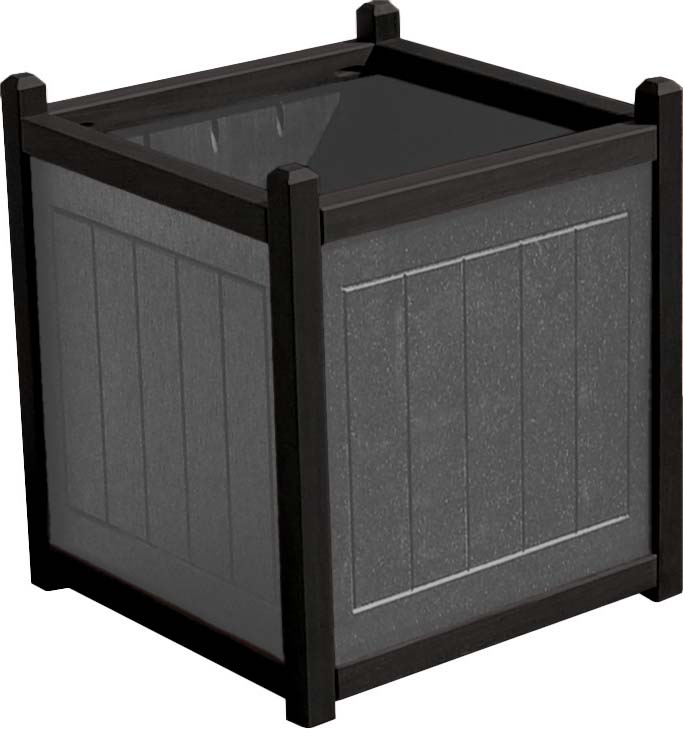 easycare spruce planter with gray panels
