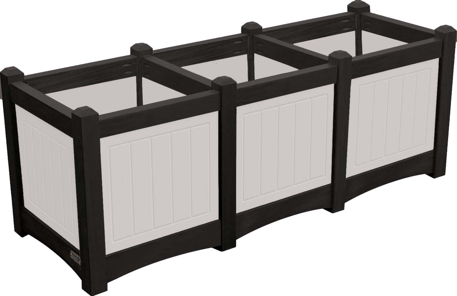 easycare hunter triple planter with white panels