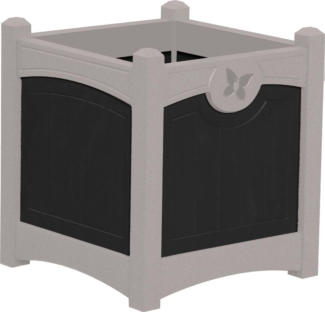 easycare emerald planter with white frame