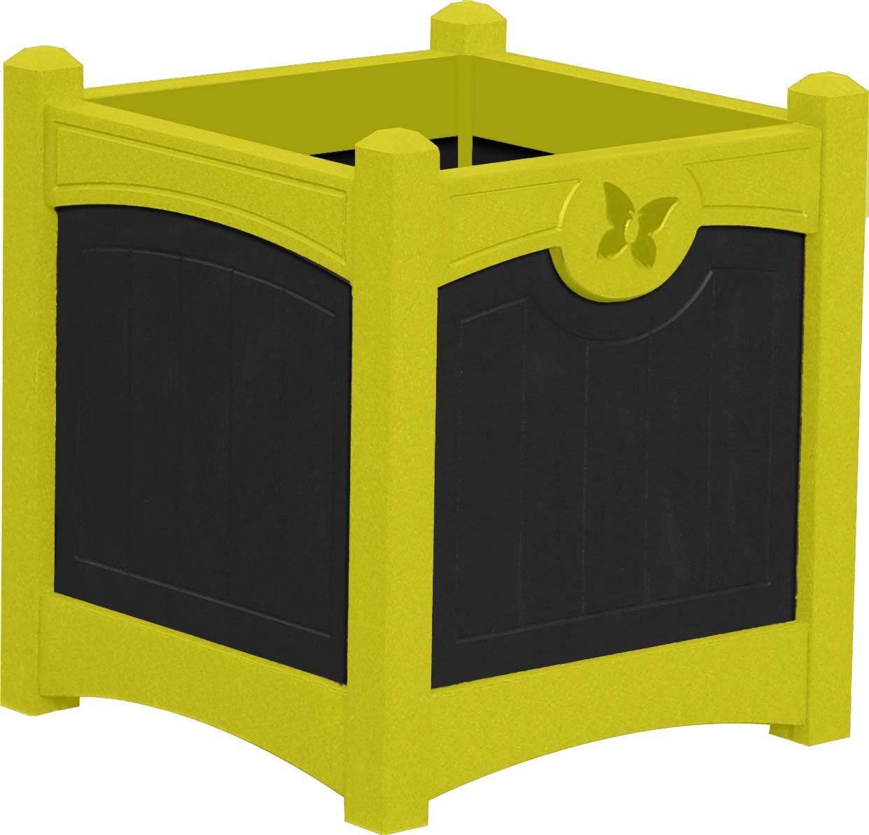 easycare emerald planter with yellow frame