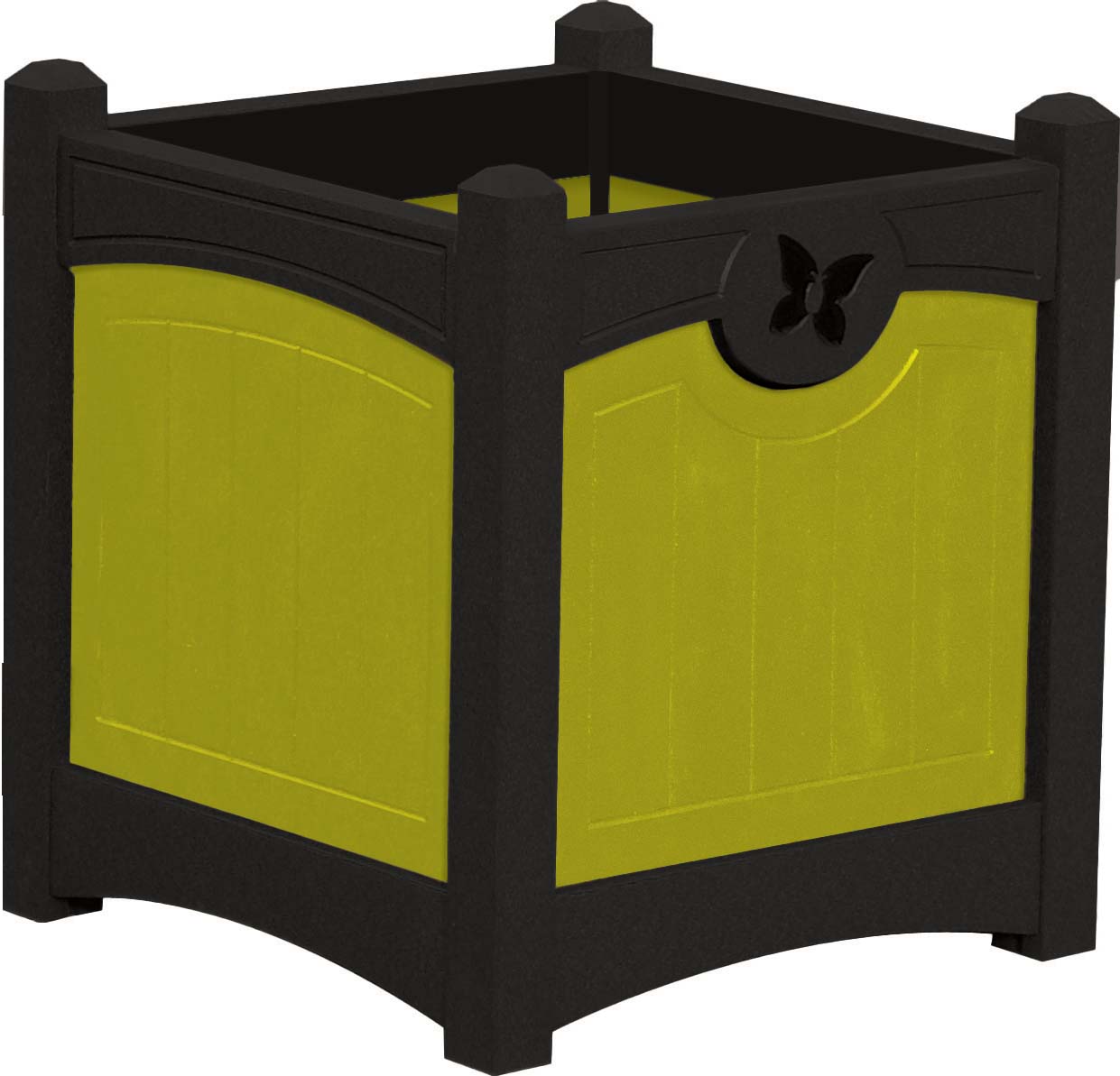 easycare emerald planter with yellow panels