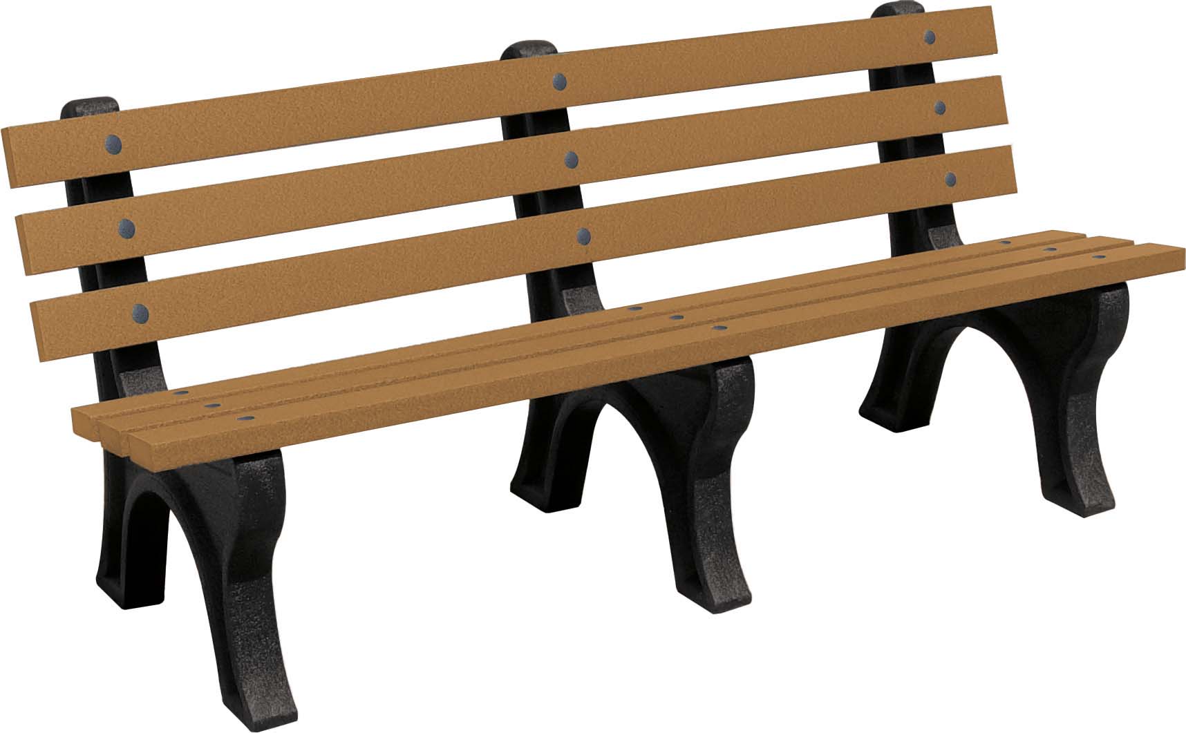 easycare park style bench with cedar panels