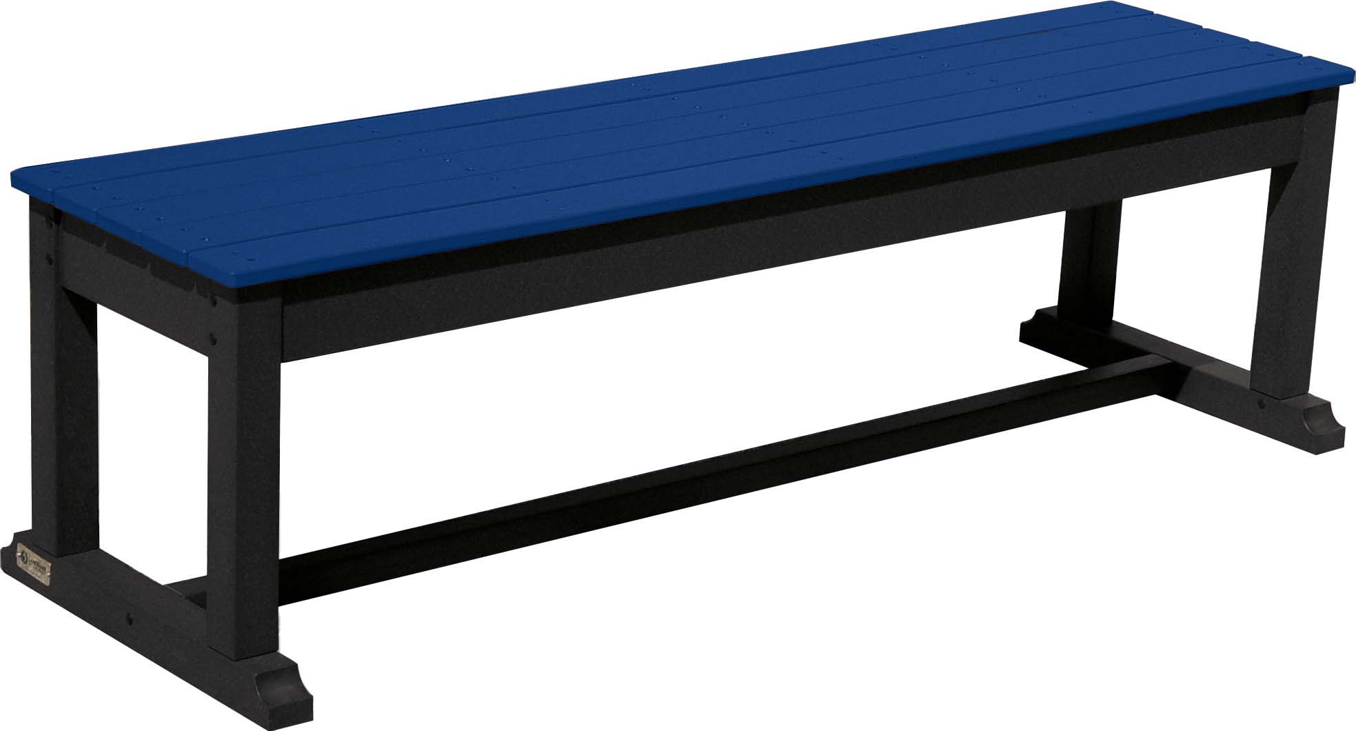 easycare old world princeton bench with blue panels