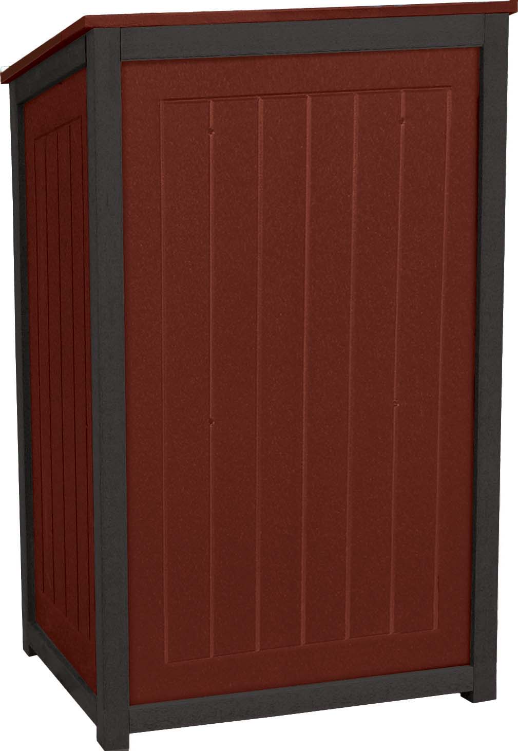 easycare spruce podium and hosting station with cherrywood panels