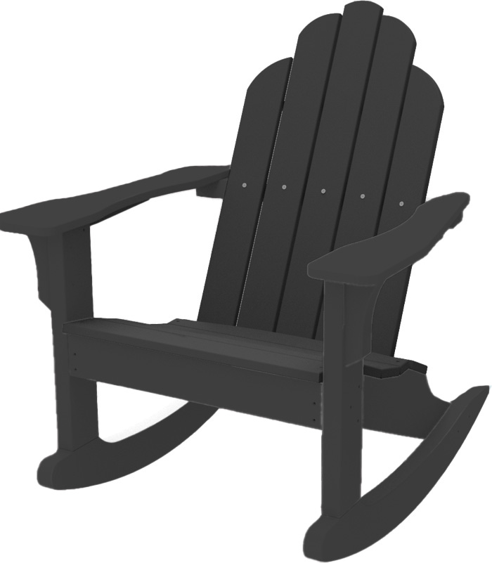 easycare classic adirondack chair with black frame